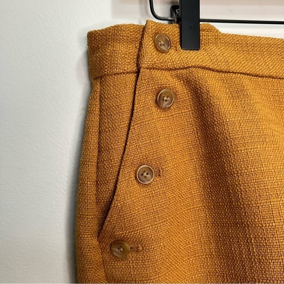 Banana Republic Tweed Burnt Orange Shorts Size 6 - Picture 4 of 6